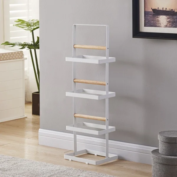 Industrial 4-Tier Shoe R-k - Minimalist Storage Shelf for Living Room, Multi-Layer Organizer for Home