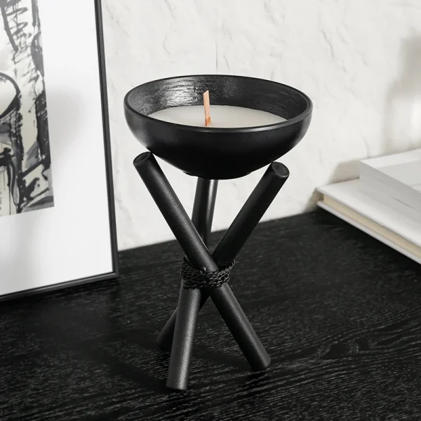 Wabi-Sabi Metal Candle Holder